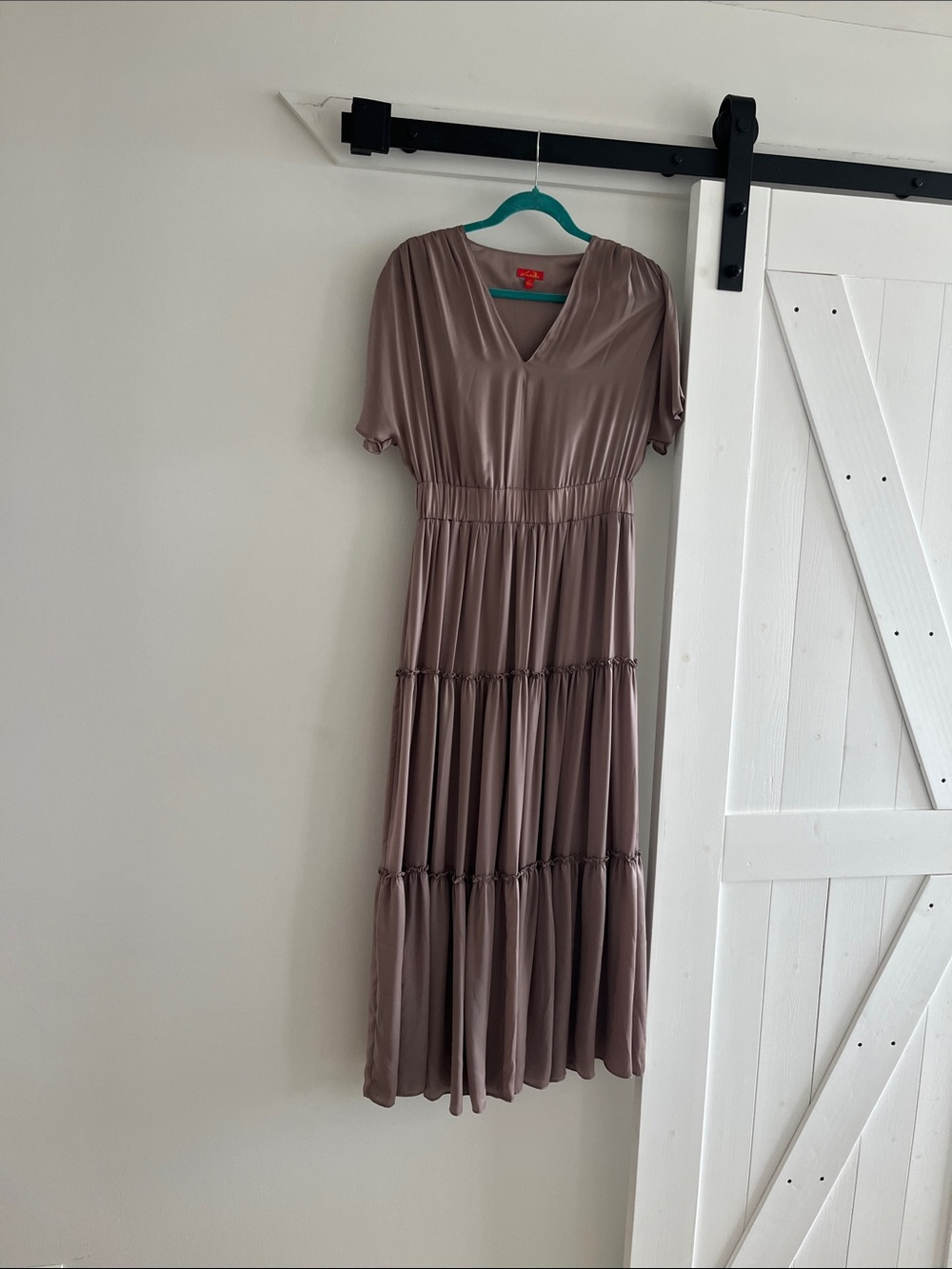 V-Neck Tiered Maxi Dress